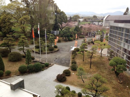 田川高校　教室からの眺め
